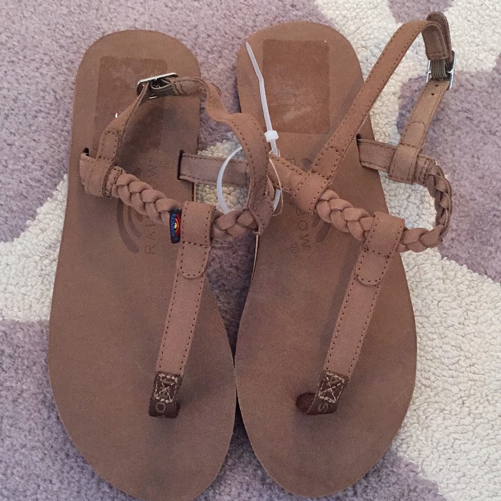 Rainbow t-street leather sandals
